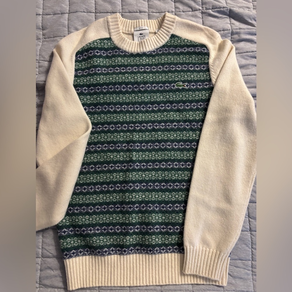 Lacoste unisex laine wool sweater